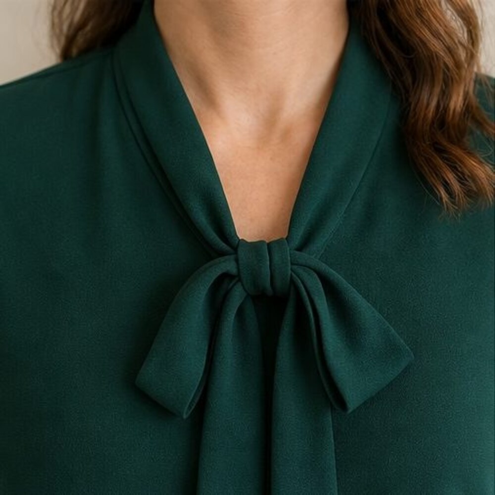 Gray Ruffle Blouse - Picture 4 of 6